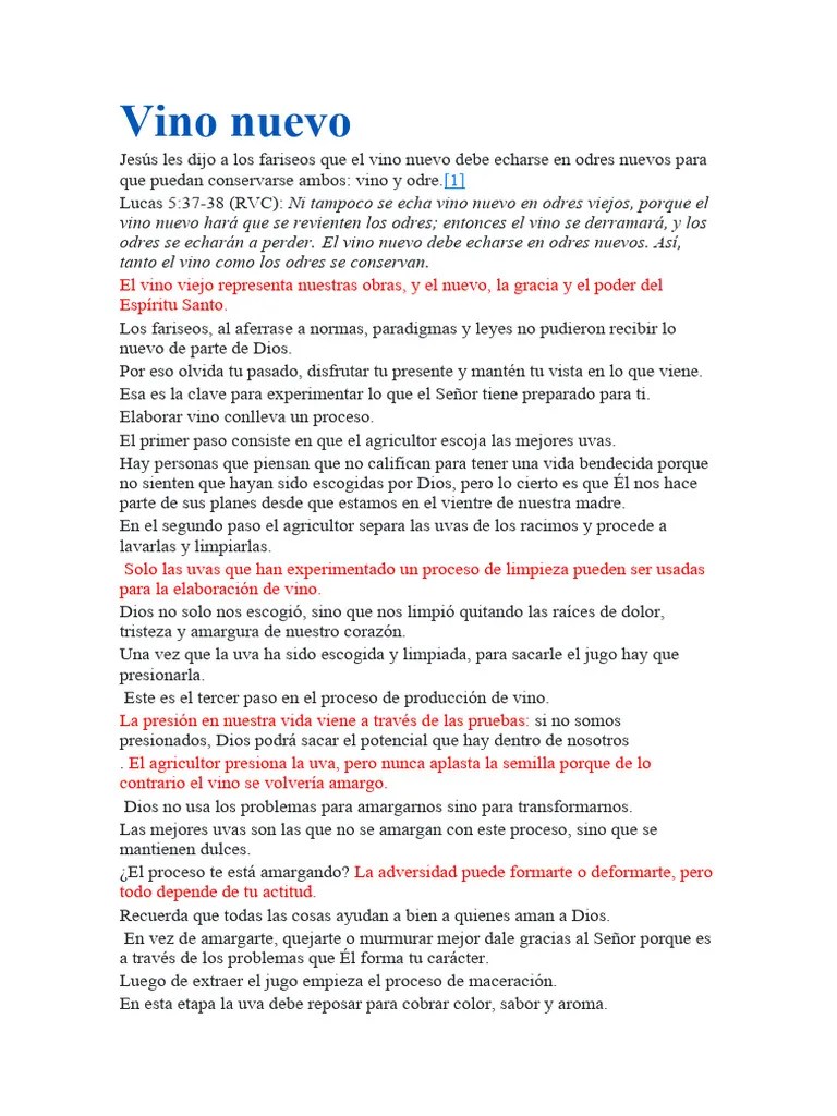 Vino Nuevo | PDF | Vino | Uva