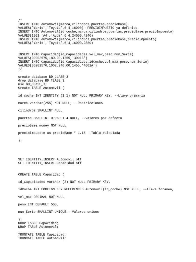 Clase3 Sql-Server | PDF | SQL | Byte