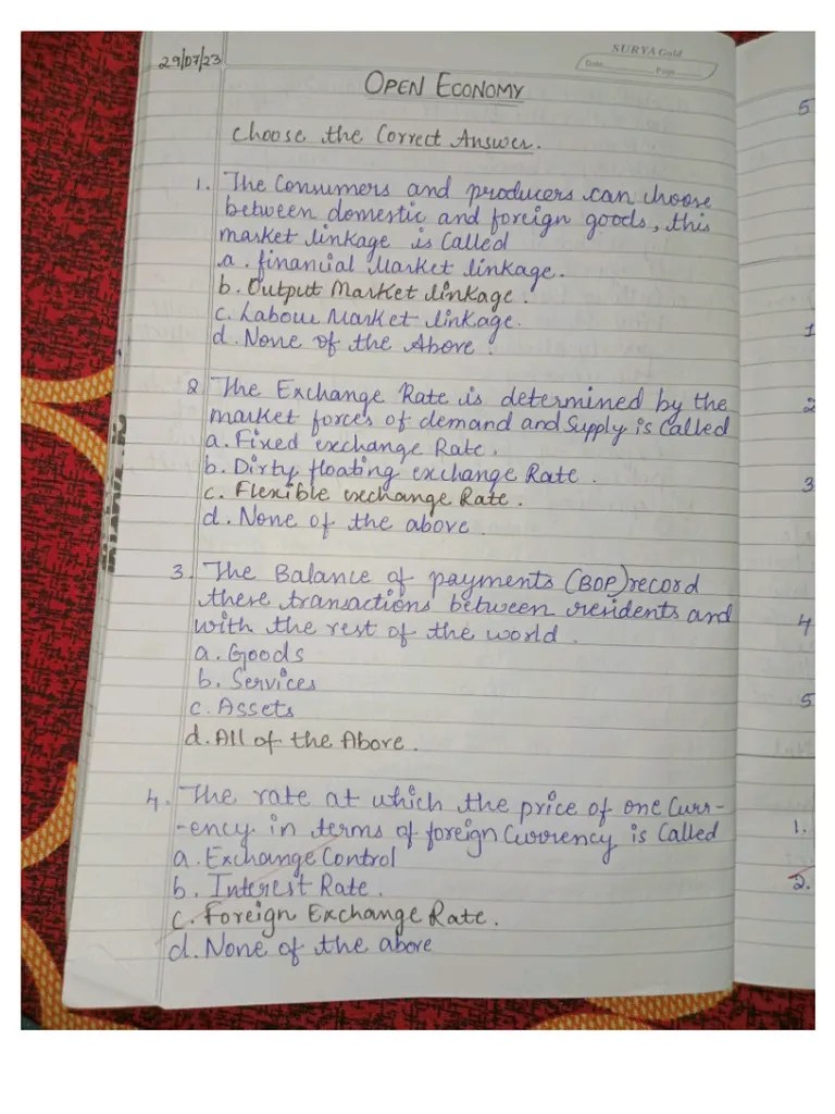 Chapter Open Economy | PDF