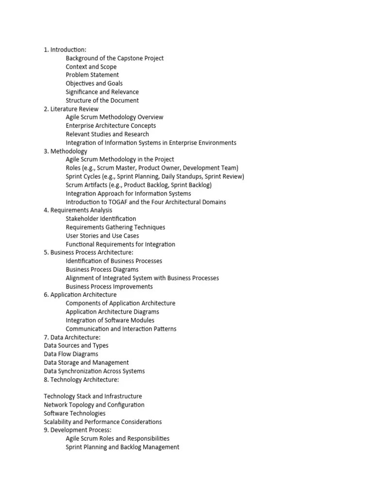 Capstone Project Documentation Contents New | Download Free PDF | Scrum ...