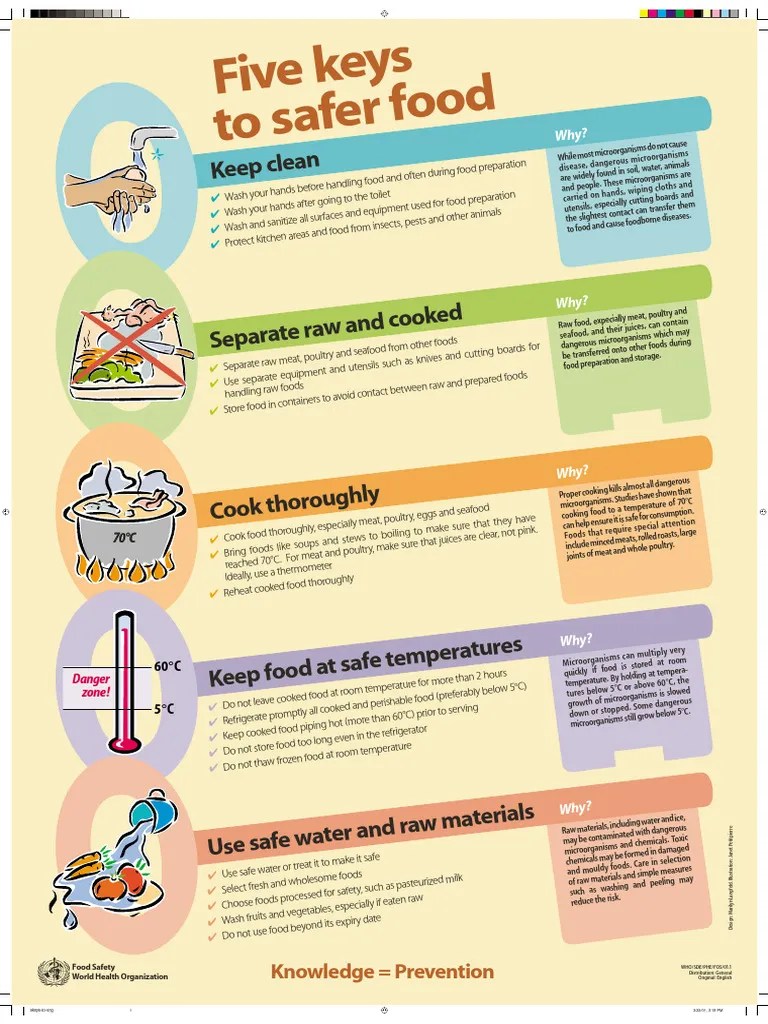Five Keys To Safer Food | PDF | Food Industry | Food And Drink Preparation