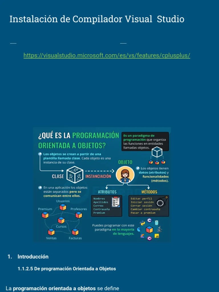PROGRAMACIÓN II- INTRODUCCIÓN | PDF | Objeto (informática ...