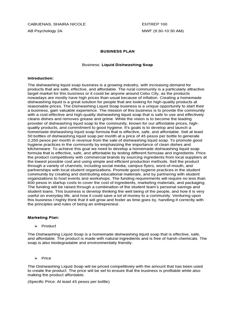 Business Plan | PDF | Prices | Marketing