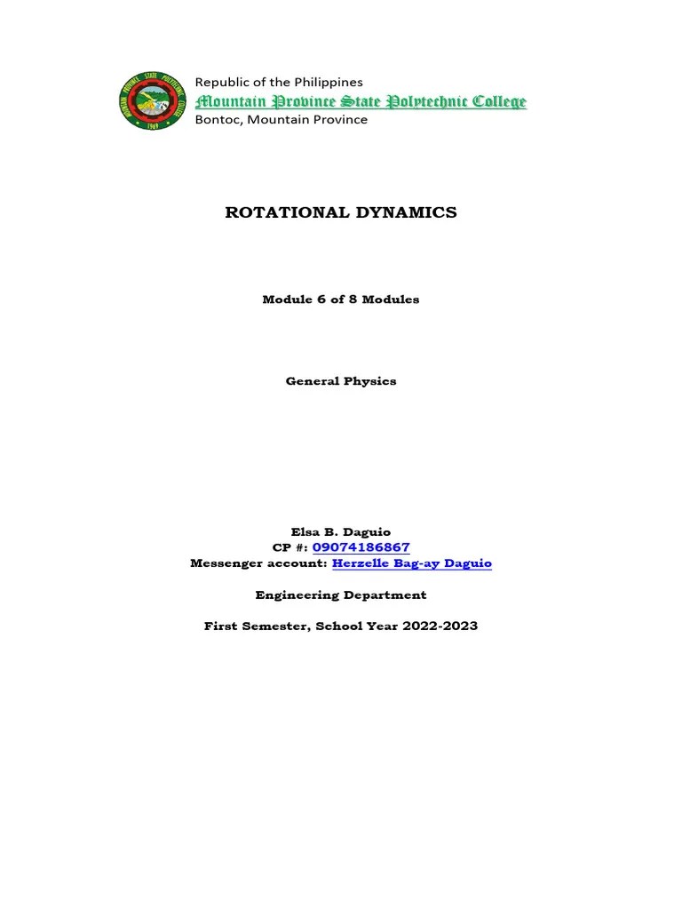 Rotational Dynamics | PDF | Rotation Around A Fixed Axis | Torque