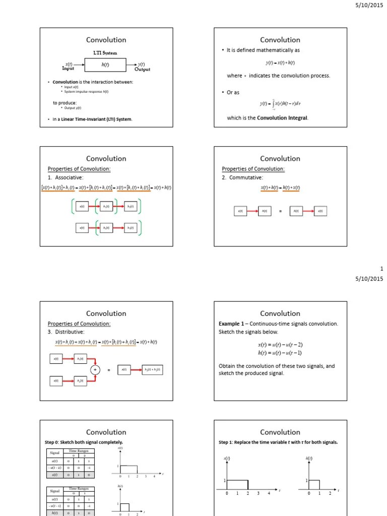C1Slide03 - Convolution Type Of Systems | PDF | Convolution | Signal ...