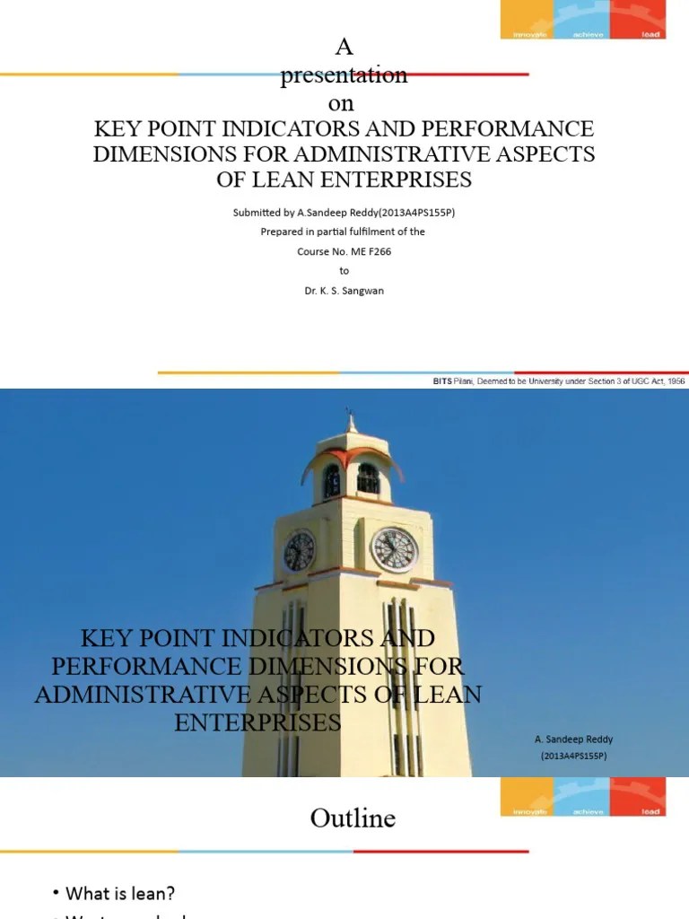 Performance Indicators In Lean Manufacturing | PDF | Lean Manufacturing ...