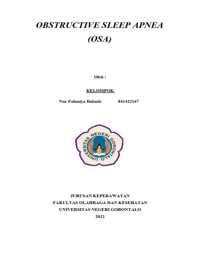 Kelompok 4 (Obstructive Sleep Apnea) | PDF