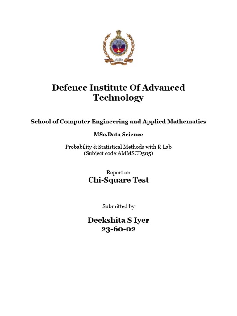 Chi-Square Test | Download Free PDF | Chi Squared Test | Statistical Hypothesis Testing