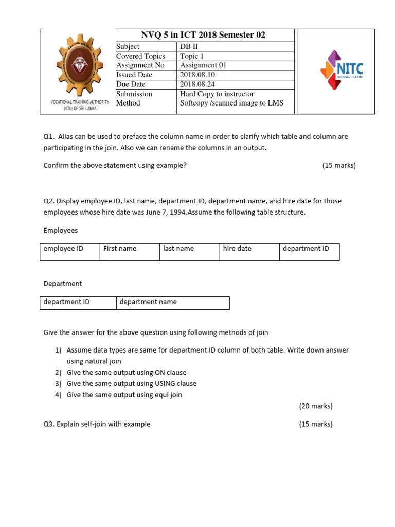 Assignment Db1 | PDF | Data | Computer Programming