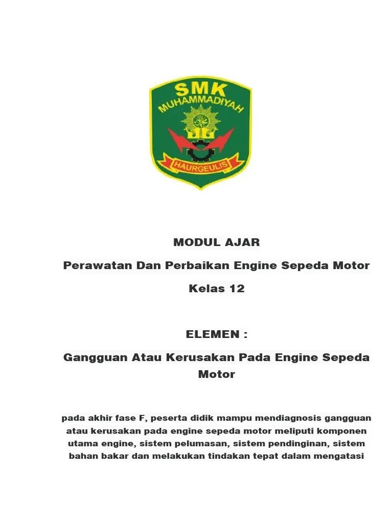 MODUL AJAR Mesin 12 | PDF
