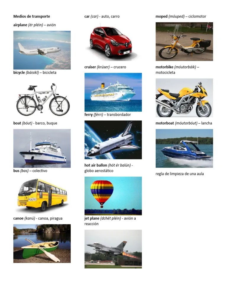 Medios De Transporte | PDF