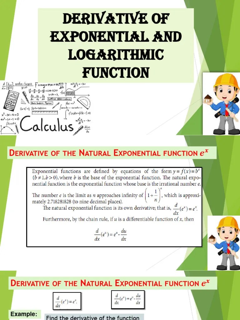 Math 11 Derivative Of Exponential And Logarithmic Functions | PDF ...