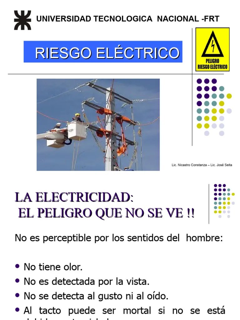 Unidad I - Riesgo Eléctrico | Descargar Gratis PDF | Corriente Eléctrica | Electricidad