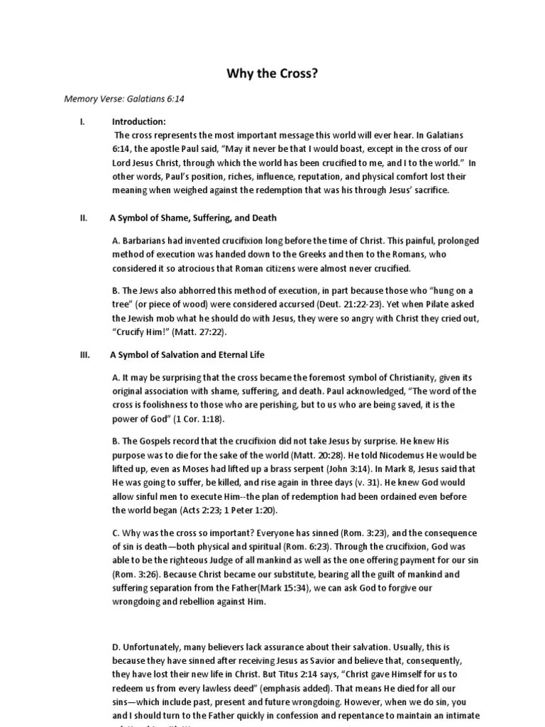 Sermon Outlines | Download Free PDF | Salvation | Jesus