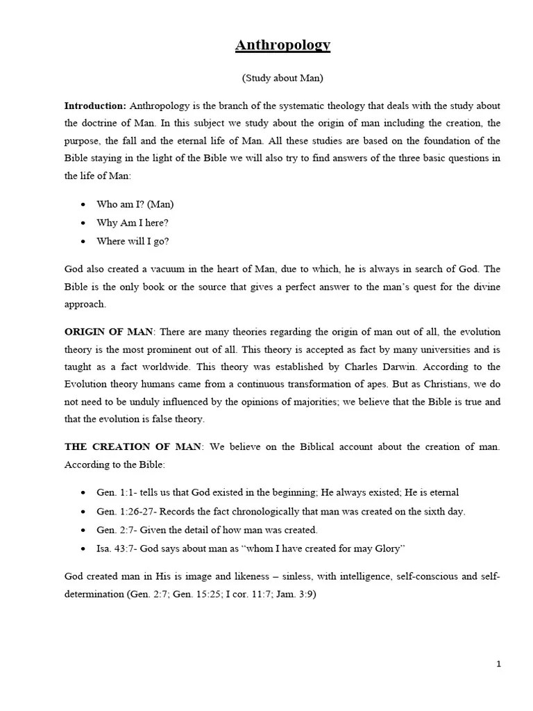 ANTHROPOLOGY | PDF | Family | Soul