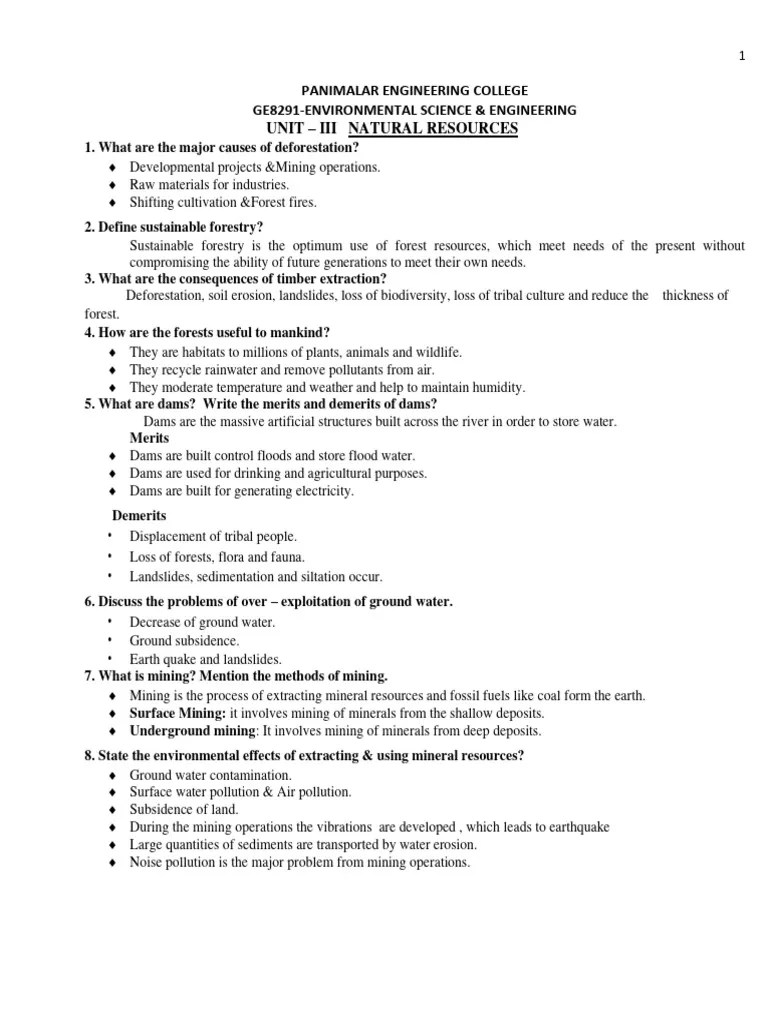 Unit .. 3 | PDF | Water | Mining