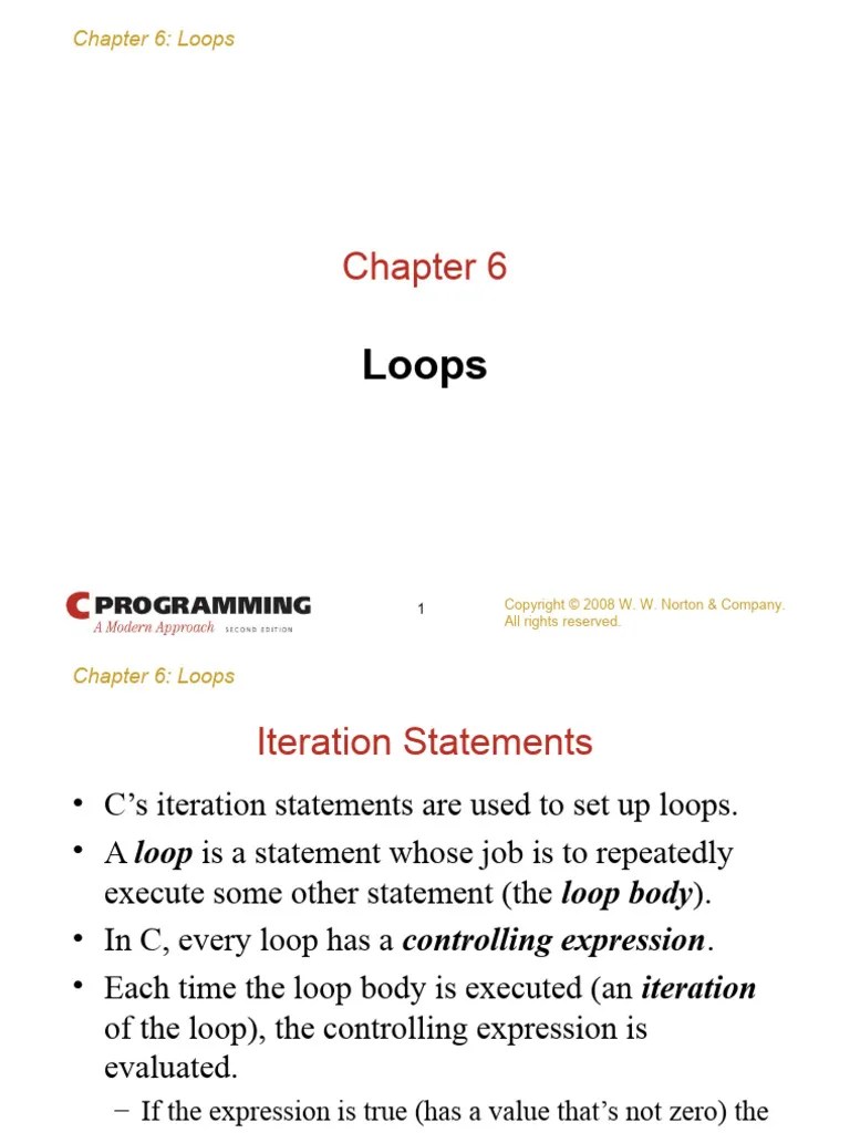 Chapter 6: Loops | PDF | Control Flow | Computer Programming