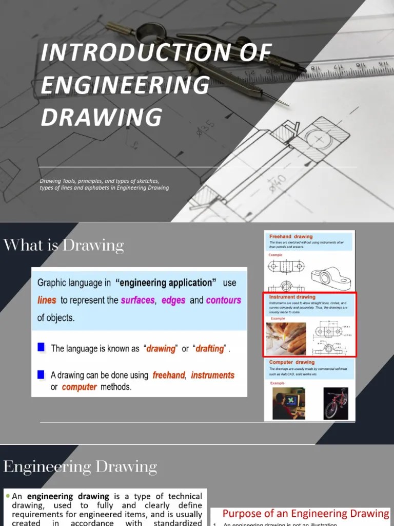 Introduction Of Engineering Drawing | PDF | Ellipse | Circle