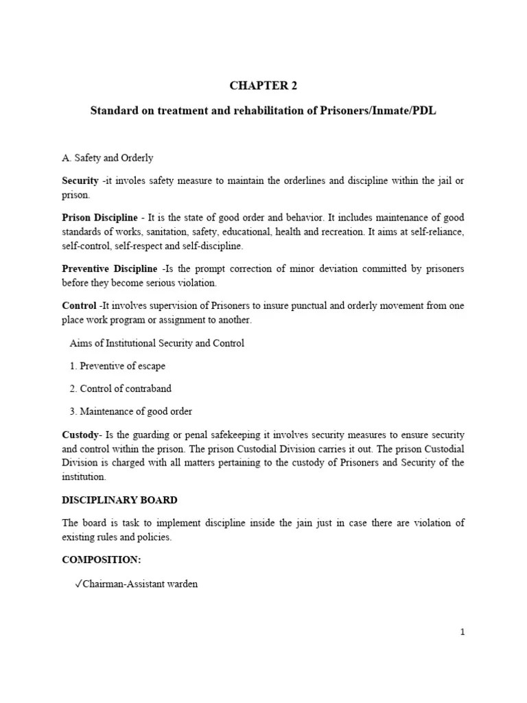 Chapter 2 Therapeutic Modalities | PDF | Prison | Detention (Imprisonment)