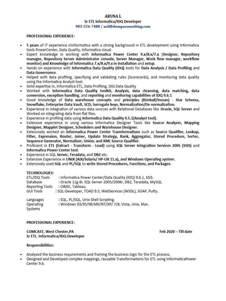 Aruna ETL | PDF | Ibm Db2 | Microsoft Sql Server