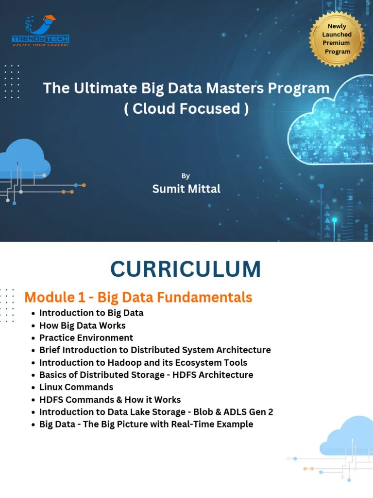 Ultimate Big Data Masters Program Curriculum V1 | PDF | Apache Spark ...