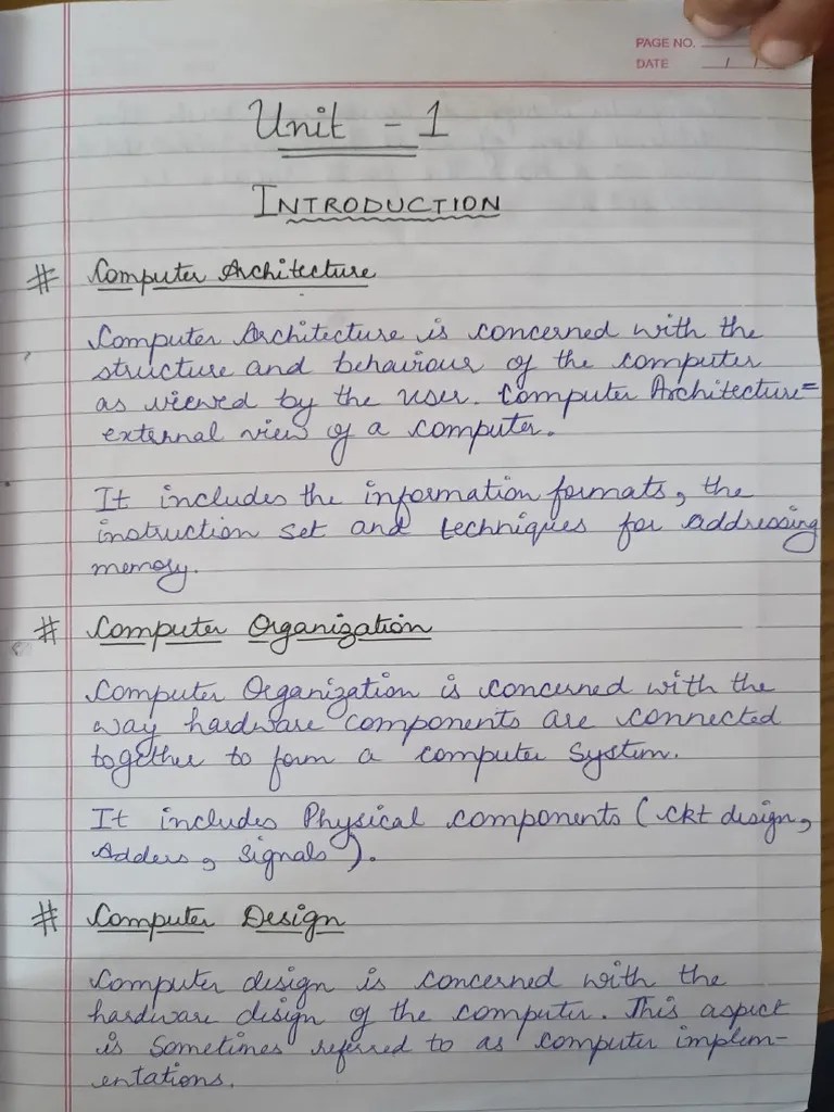 Coa Complete Notes Aktu | PDF