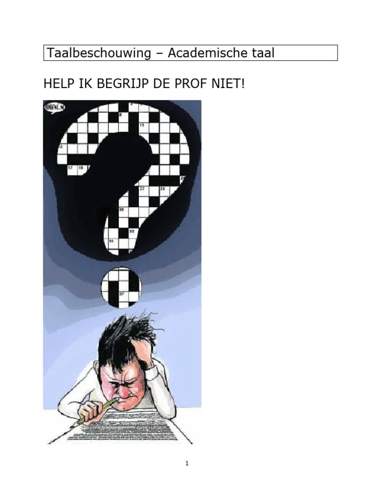 Deel 1 - Academische Taal | PDF