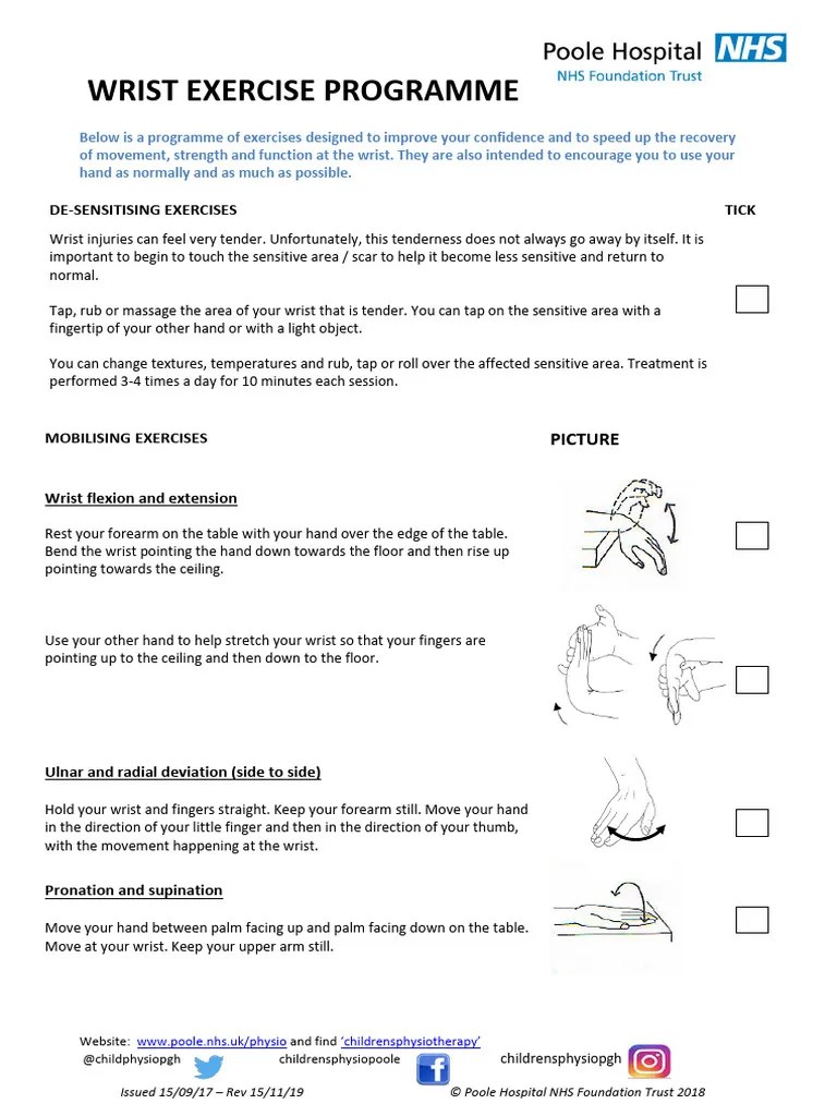 Radial Nerve Rehab Program Exercise Recover | Download Free PDF ...