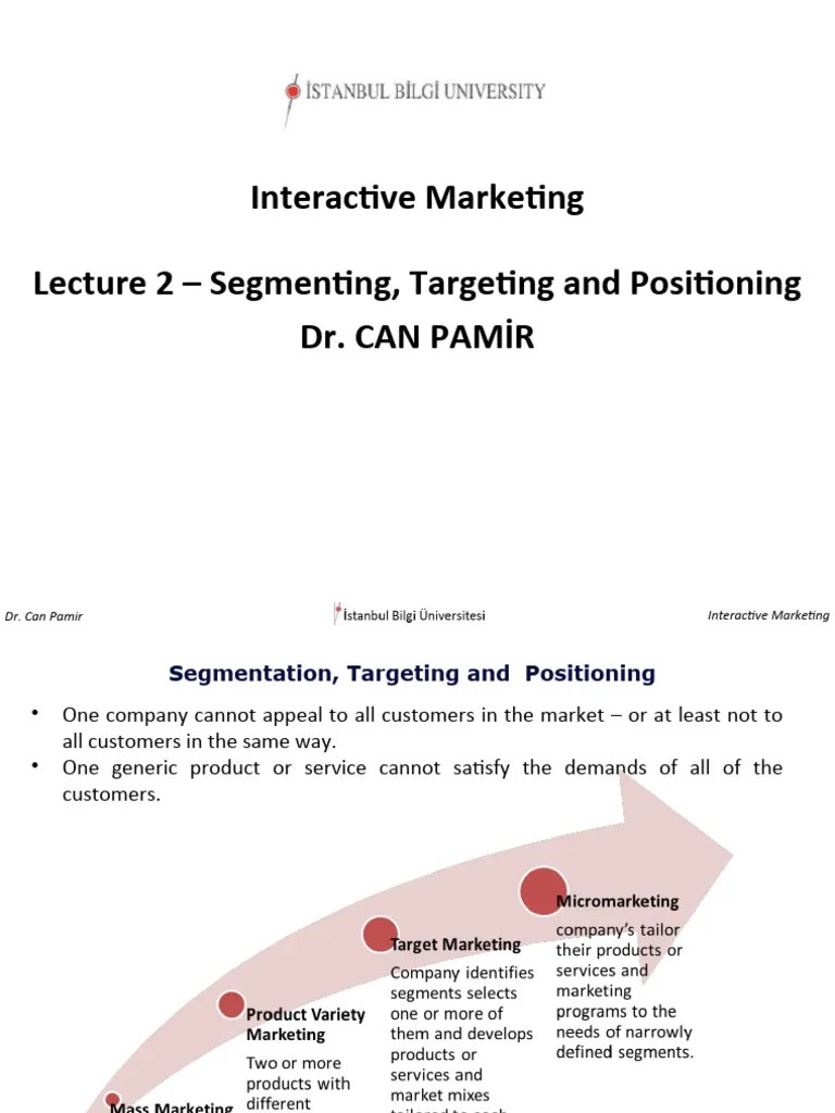 Lecture 2 Â Segmenting, Targeting And Positioning | Download Free PDF ...