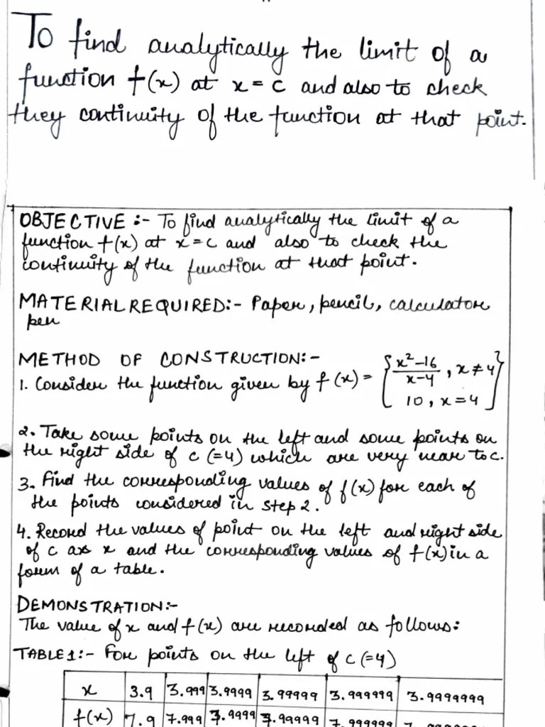 Activity - Continuity & Differentiability | PDF
