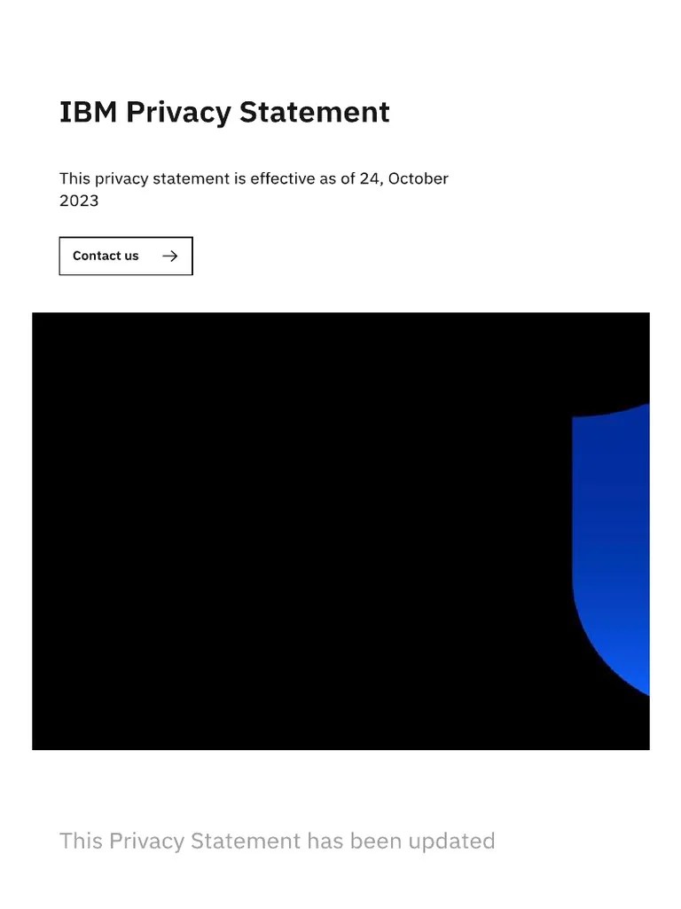 IBM Privacy Statement | PDF