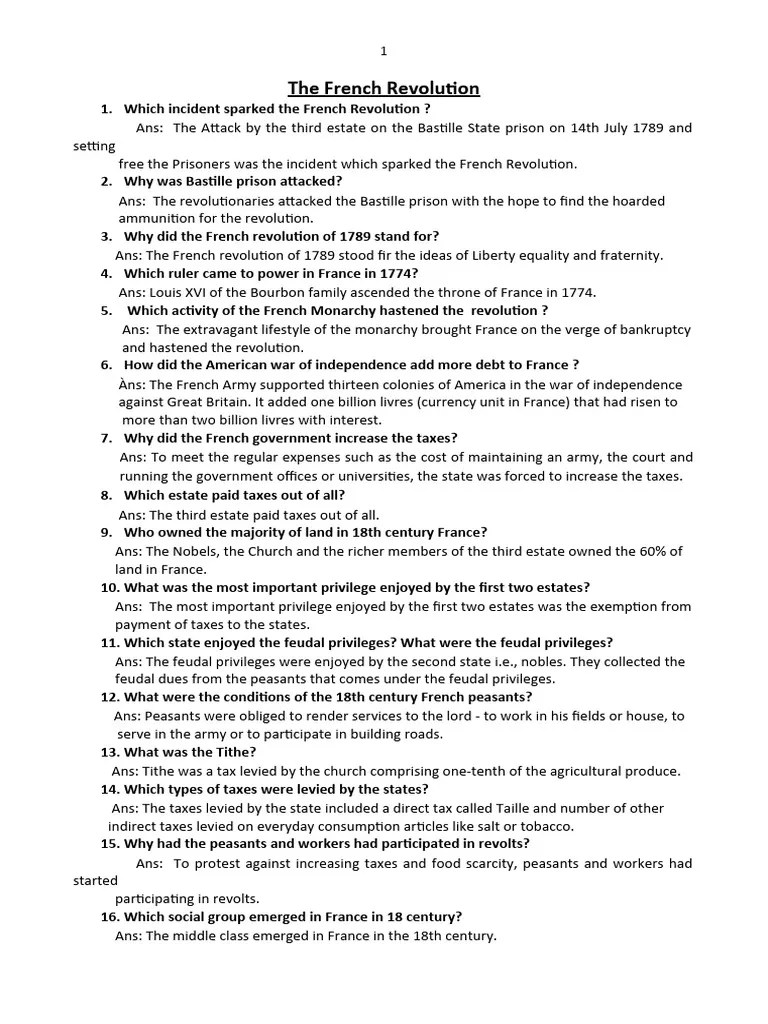 The French Revolution | PDF | French Revolution | France