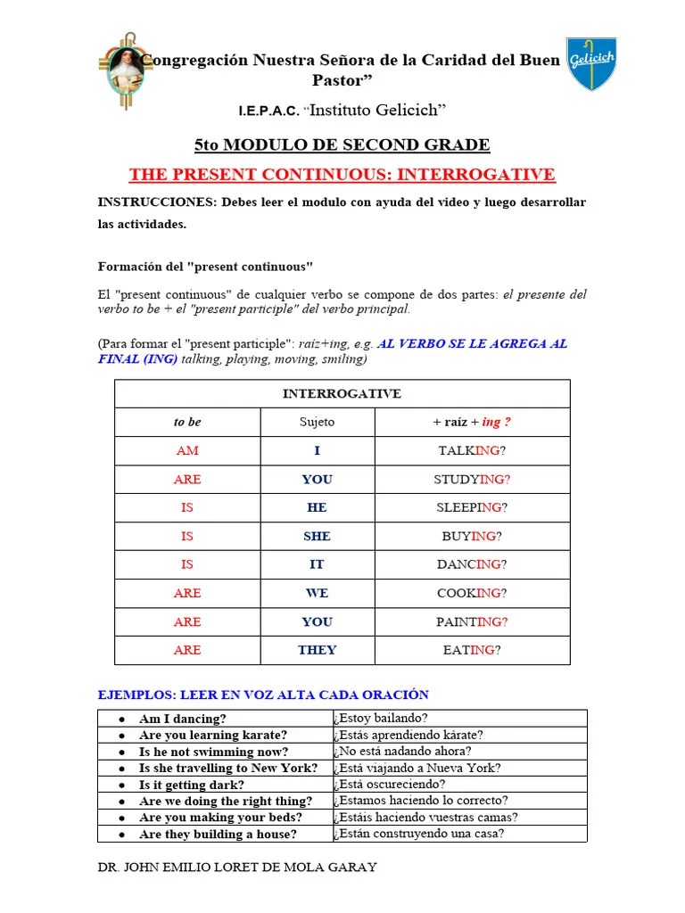 5to MODULO DE APRENDIZAJE SECOND GRADE | PDF