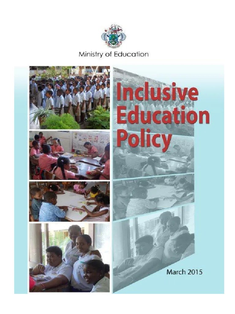 Inclusive Education Policy | PDF | Inclusion (Education) | Special ...