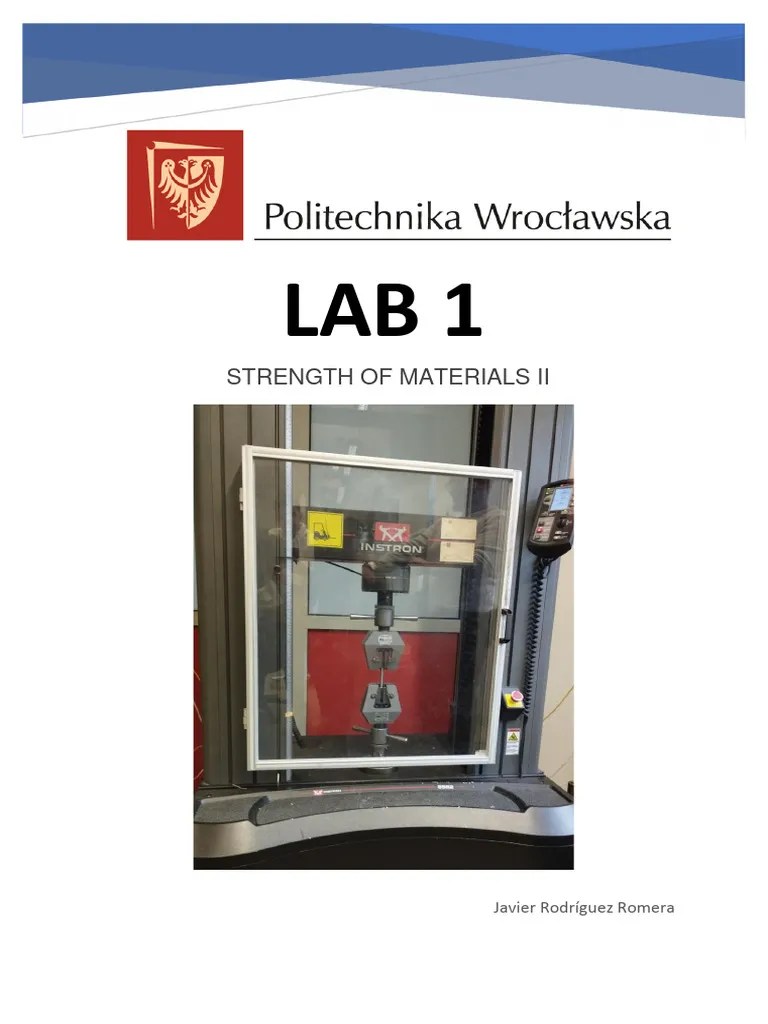 Strength Of Materials: Tensile Test | PDF | Fracture | Deformation ...