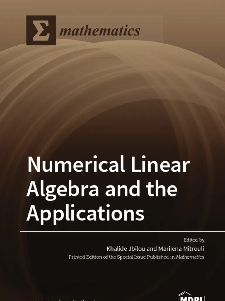 Numerical Linear Algebra And The Applications | PDF | Matrix ...
