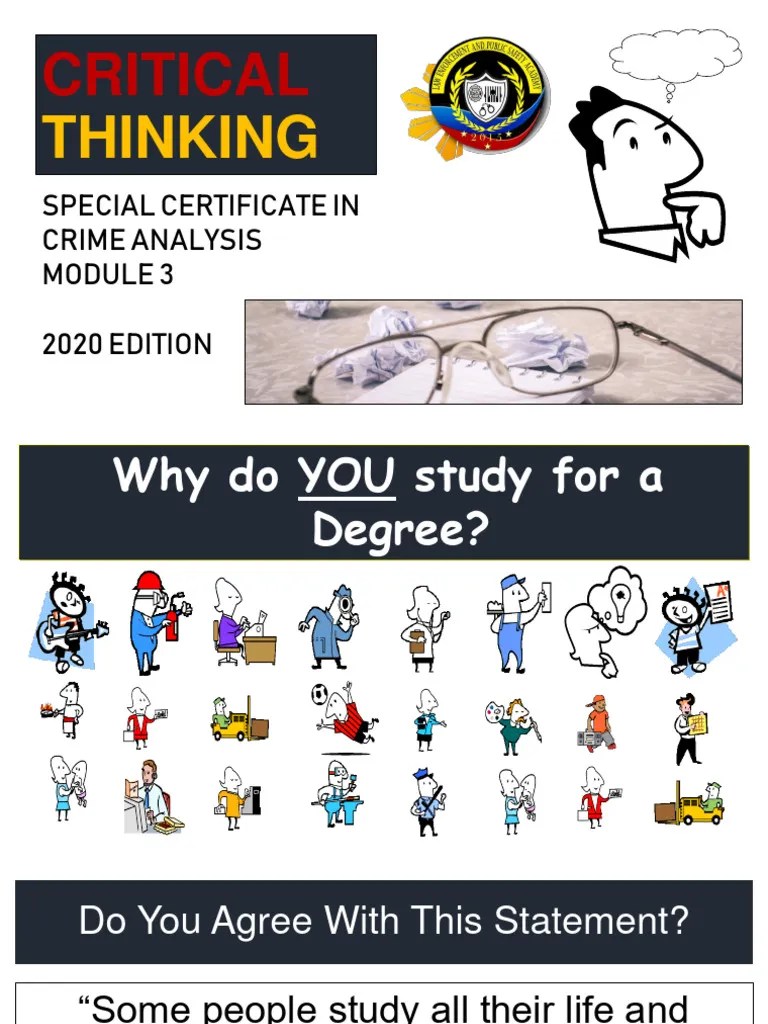 Module 3 - Critical Thinking & Cognitive Biases | PDF | Critical ...