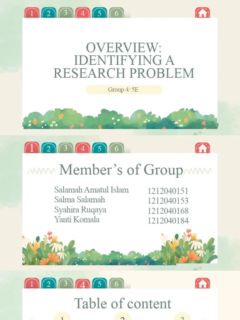 Identifying The Research Problem | PDF | Quantitative Research | Cognition