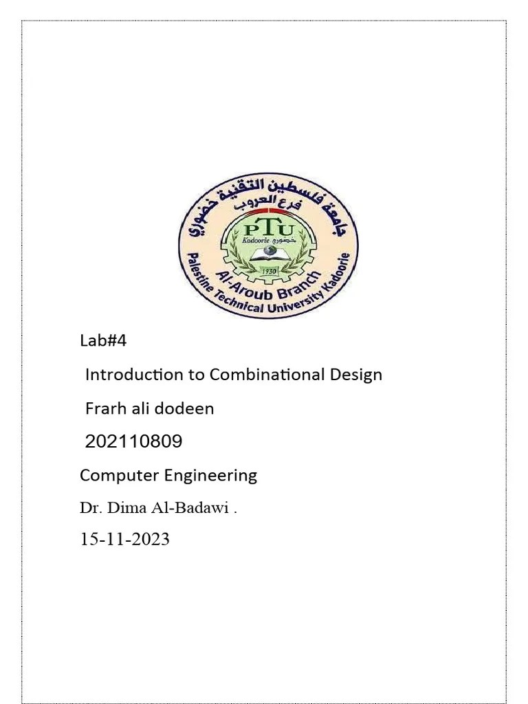 Lab 4 | PDF | Logic Gate | Electronic Circuits