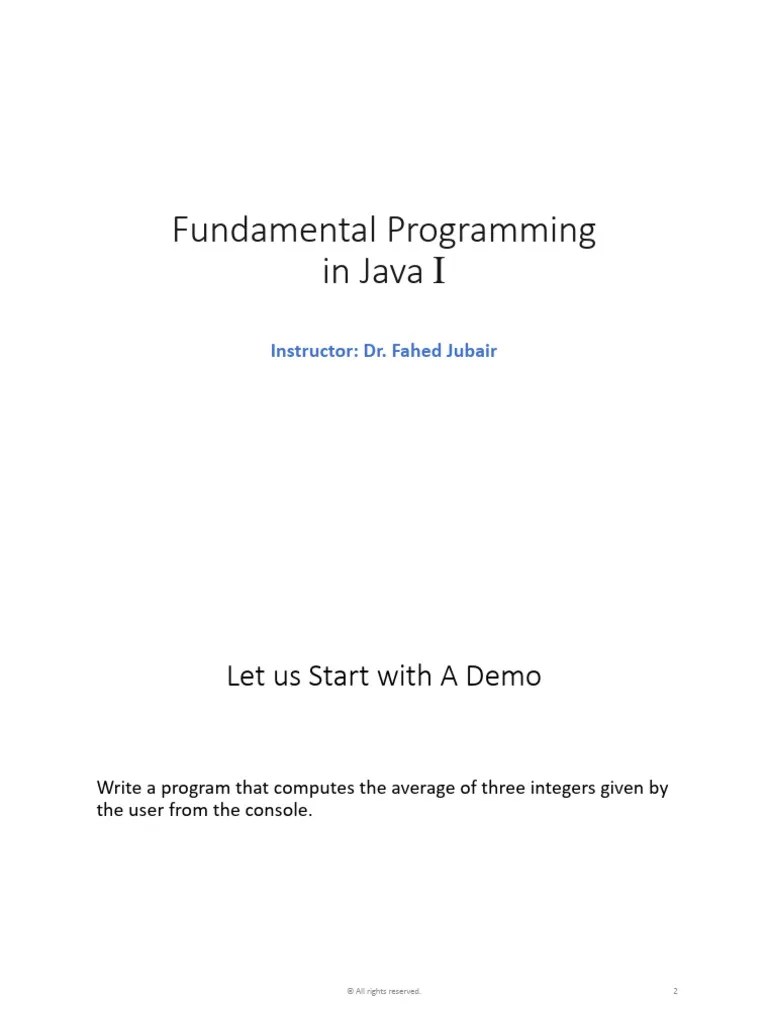 02 - Programming Fundamentals Part1 | PDF | Data Type | Boolean Data Type