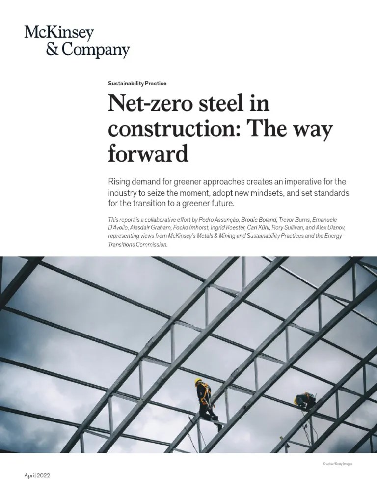 Net Zero Steel In Construction The Way Forward PDF | PDF | Steelmaking ...