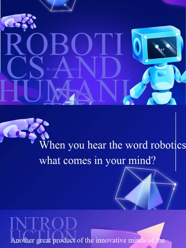 Robotics And Humanity | PDF | Robot | Robotics