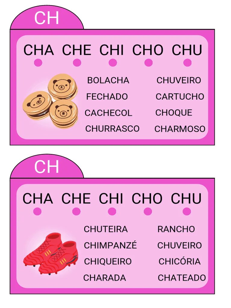 Fichas De Leitura Sílabas Complexas | PDF