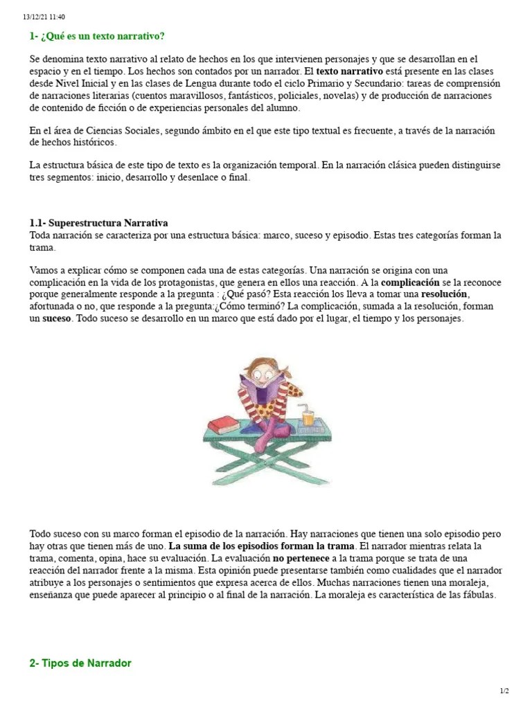 Textos Narrativos | PDF | Narración | Narrativa