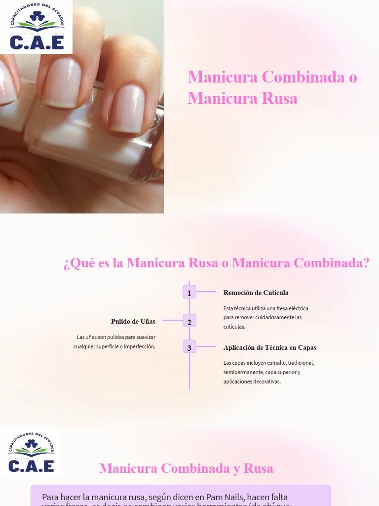 Manicura Combinada O Manicura Rusa | PDF | Clavo (anatomía) | Sistema ...