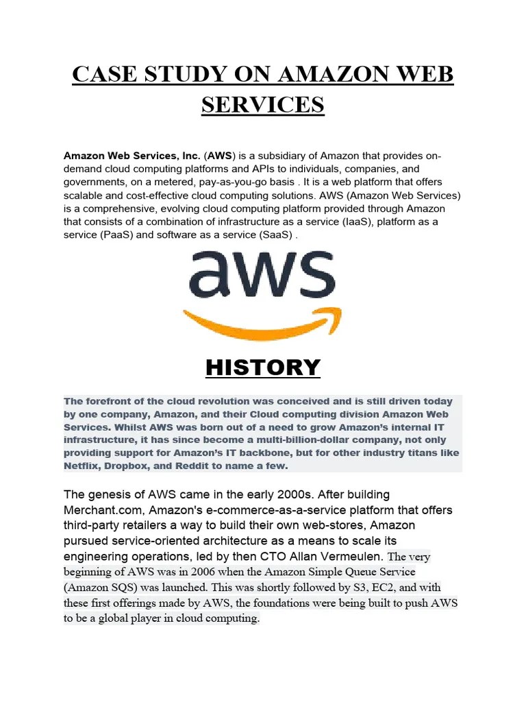 Amazon Web Series Final - 1 | PDF | Amazon Web Services | Cloud Computing