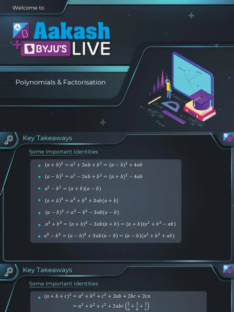 Polynomials And Factorization ORIENTATION | PDF | Factorization ...