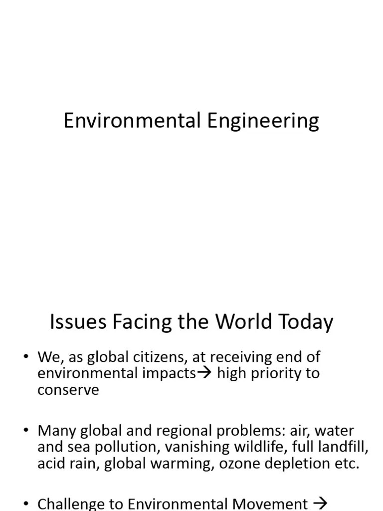 Intro To Environmental Engineering | PDF | Natural Environment ...
