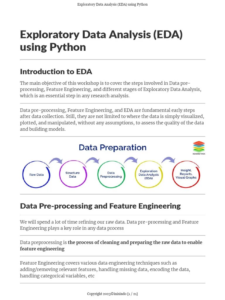 Exploratory Data Analysis (EDA) Using Python | PDF | Data Analysis ...