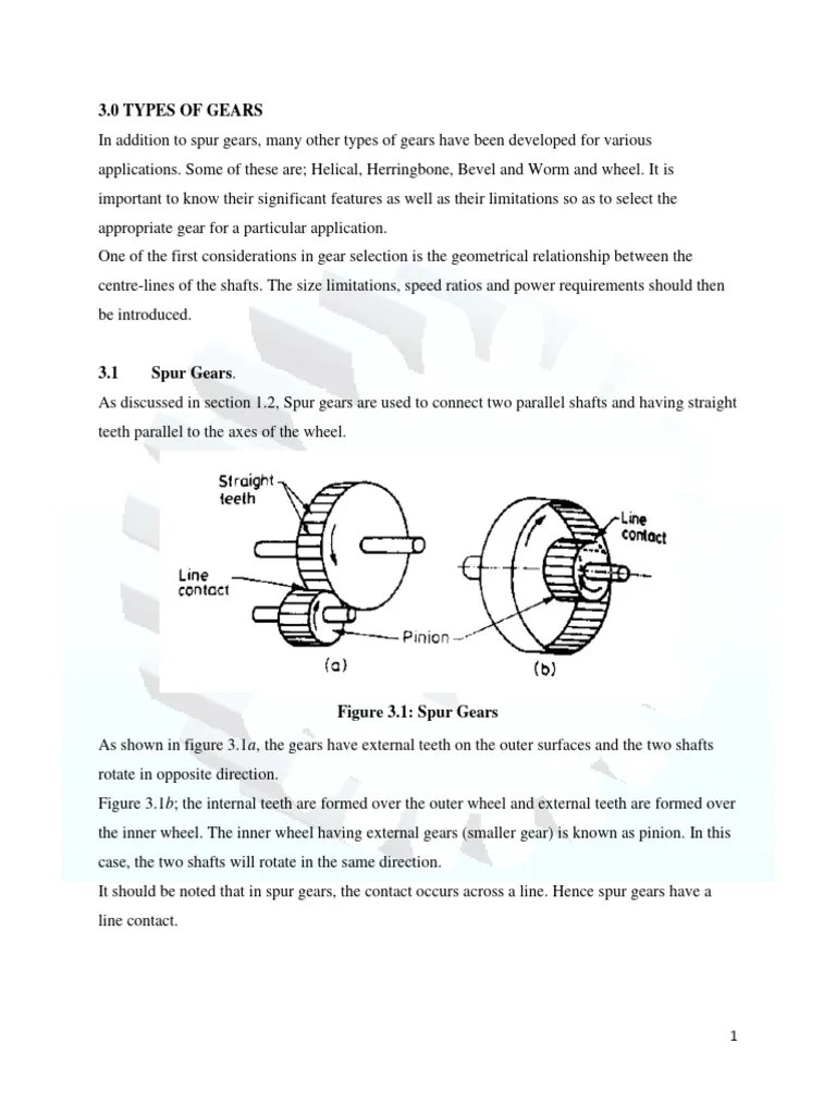 3 TYPES OF GEARS & Gear Trains | PDF | Gear | Classical Mechanics
